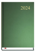 Terminarz 2024 A5 dzienny Asystent zielony
