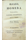 Iliada Homera 1827 r