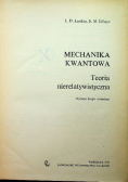 Mechanika kwantowa Teoria nierelatywistyczna