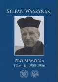 Pro memoria Tom 3 1953 - 1956