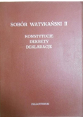 Sobór Watykański II Konstytucje dekrety deklaracje