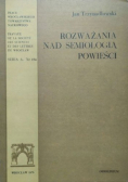Rozważania nad semiologią powieści