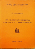 Myśl filozoficzno społeczna Andrzeja Frycza Modrzewskiego