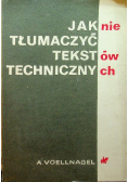 Jak nie tłumaczyć tekstów technicznych
