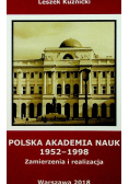 Polska Akademia Nauk 1952 - 1998