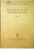 Materiały starożytne Tom XI