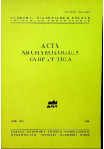 Acta archaeologica carpathica tom XXV