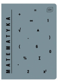 Zeszyt A5 Matematyka w kratkę 60 kartek 10 sztuk