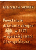 Powstańcze działania zbrojne w 1921