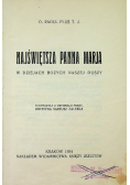 Najświętsza Marja Panna 1934 r.