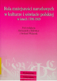 Rola mniejszości narodowych w kulturze i oświacie polskiej w latach 1700 - 1939
