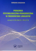 Poradnia psychologiczno pedagogiczna w środowisku lokalnym