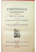 Cantionale ecclesiasticum 1933 r.