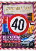 Karnet z mandatem 40-stka