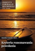 Kryteria rozeznawania powołania