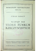 Wstęp do teorii funkcji rzeczywistych