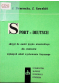 Sport deutsch skrypt do nauki języka niemieckiego dla studentów wyższych szkół wychowania fizycznego