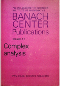 Banach Center Publications Complex analysis volume 11