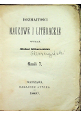 Rozaitości naukowe i literackie tomik 7 1860 r.