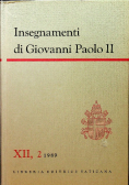 Insegnamenti di Giovanni Paolo II tom XII część 2