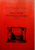 Rocznik Podhalański Tom III