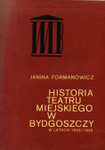 Historia Teatru Miejskiego w Bydgoszczy  w latach 1920 - 1939