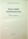 Zarys logiki matematycznej