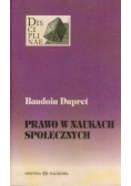 Prawo w naukach społecznych
