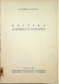 Krytyka ludzkiego poznania