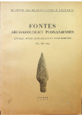 Fontes Archaeologici Posnanienses tom XIII