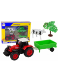 Zestaw farma + traktor + krowa