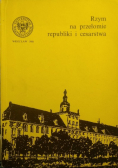 Rzym na przełomie republiki i cesarstwa