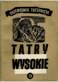 Tatry wysokie przewodnik taternicki część XIII