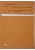 Lexiculum prawa rzymskiego