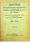 Historia Krakowskiego klasztoru sióstr nawiedzenia N M P 1931 r.