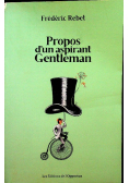 Propos d un aspirant gentleman
