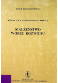 Małżeństwo wobec rozwodu