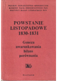 Powstanie listopadowe 1830 1831