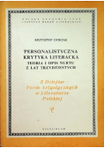 Personalistyczna krytyka literacka