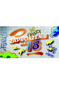 Zaproszenie Urodziny 18 (10szt)