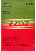 Krój i szycie dla potrzeb domowych odzież damska lekka