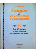 Cours de Langue et Civilisation Francaises IV