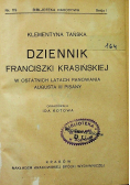 Dziennik Franciszki Krasińskiej 1929 r.