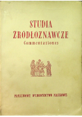 Studia źródłoznawcze Commentationes Tom XIV