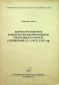 Słowotwórstwo południowosłowiańskich nazw miejscowych z sufiksami - ci - ovci - inci itp