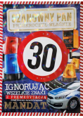 Karnet z mandatem 30-stka