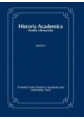 Historia Academica Studia i materiały zeszyt 1