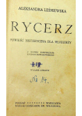 Rycerz 1930 r
