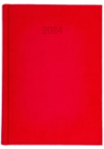 Kalendarz 2024 A4 tygodniowy Vivella Czerwony