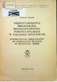Międzynarodowa bibliografia religioznawstwa porównawczego w układzie działowym